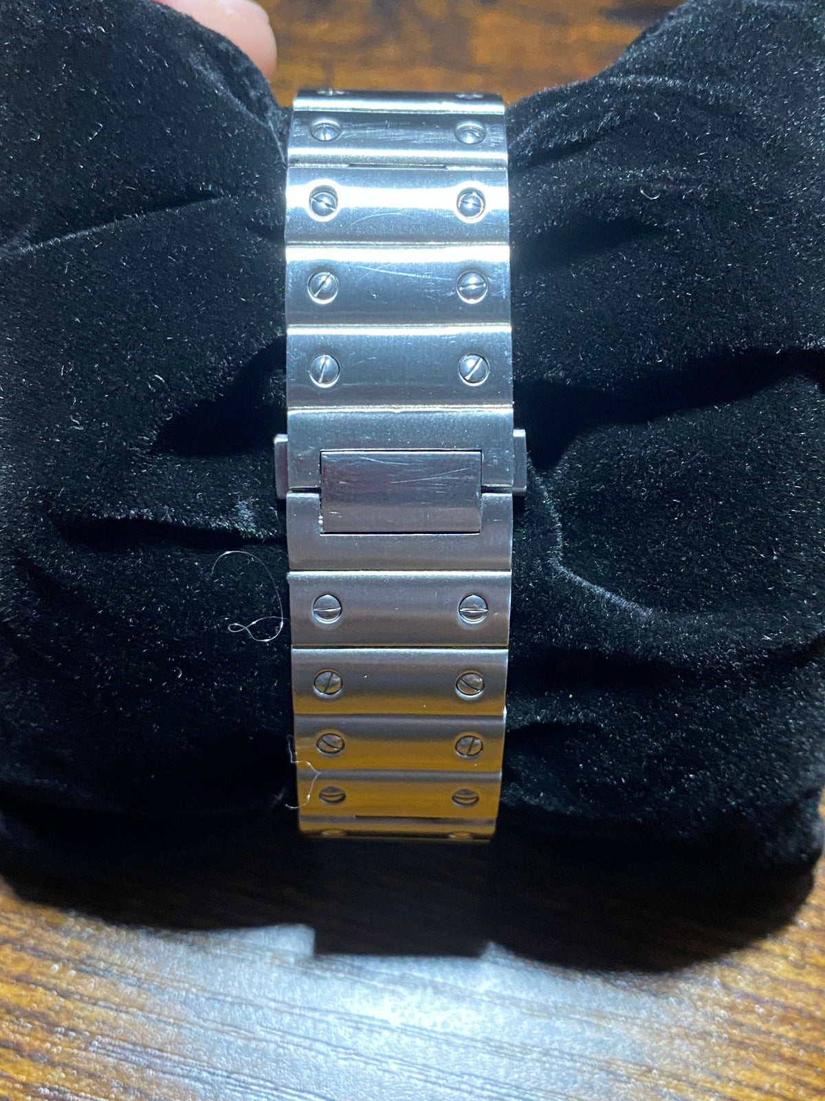 Montre Automatique — Boîtier Carré & Cadran Blanc Épuré