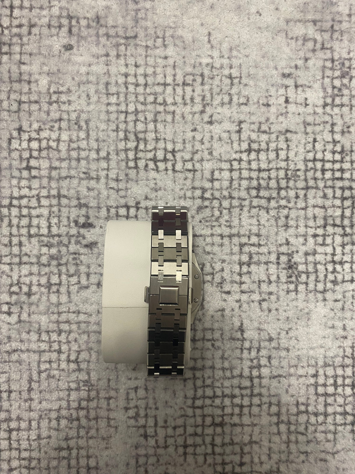 Montre Automatique — Boîtier Octogonal & Cadran Tapisserie Noir