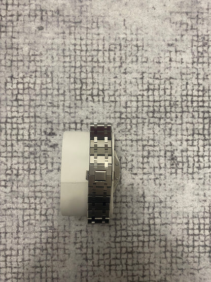 Montre Automatique — Boîtier Octogonal & Cadran Tapisserie Noir