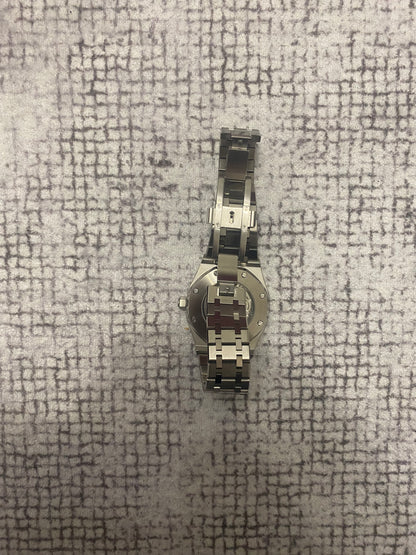 Montre Automatique — Boîtier Octogonal & Cadran Tapisserie Noir