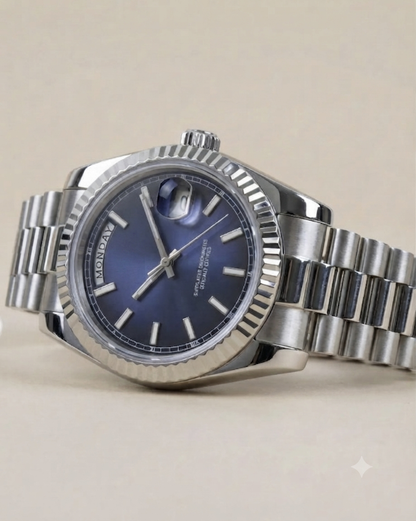 Montre Automatique — Cadran Bleu Nuit Day-Date