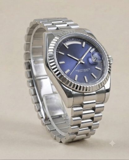 Montre Automatique — Cadran Bleu Nuit Day-Date