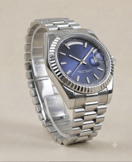 Montre Automatique — Cadran Bleu Nuit Day-Date