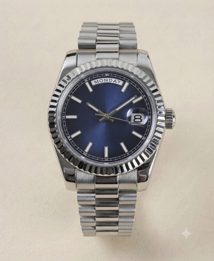 Montre Automatique — Cadran Bleu Nuit Day-Date