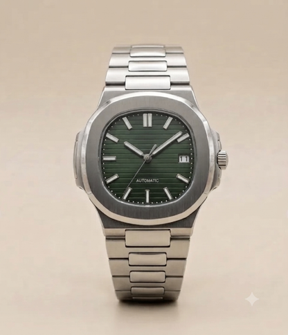 Montre Automatique — Boîtier Cousson & Cadran Vert Olive