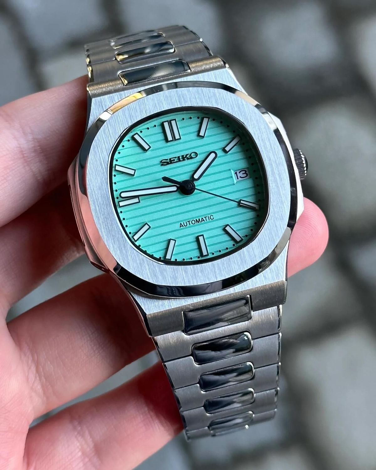 Montre Automatic — Cadran Bleu Tiffany